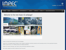 Tablet Screenshot of impec.no